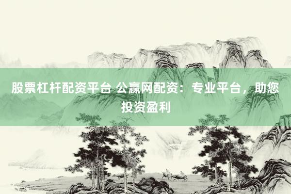 股票杠杆配资平台 公赢网配资：专业平台，助您投资盈利