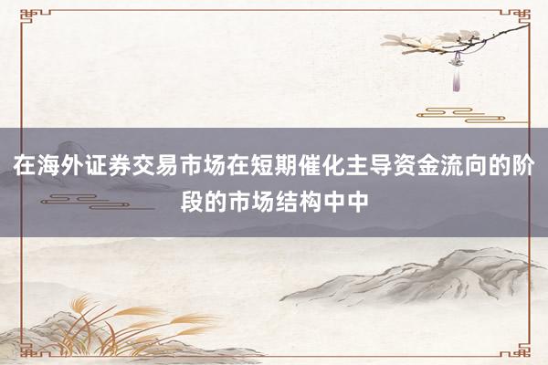在海外证券交易市场在短期催化主导资金流向的阶段的市场结构中中